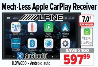 2001 Audio Video Mech-less apple carplay receiver offer