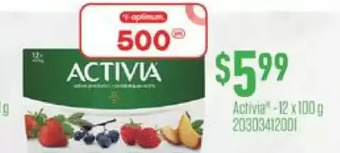 Fortinos Activia offer