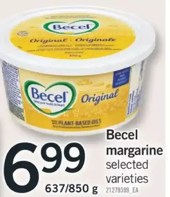 Fortinos Becel margarine offer