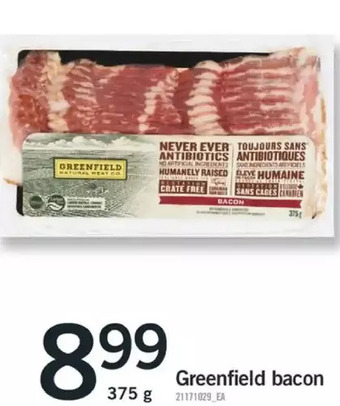 Fortinos Greenfield bacon offer