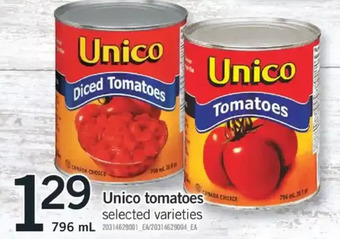 Fortinos Unico tomatoes offer