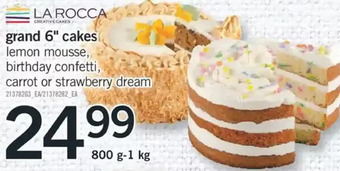 Fortinos Grand 6" cakes offer