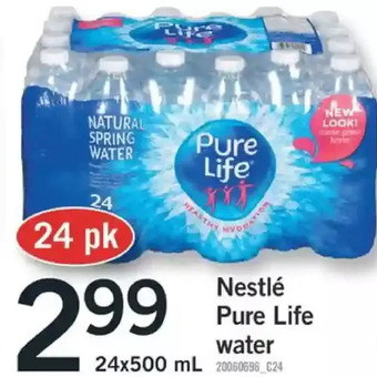Fortinos Nestle pure life water offer