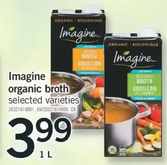 Fortinos Imagine organic broth offer