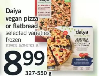 Fortinos Daiya vegan pizza or flatbread offer