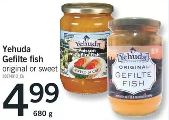Fortinos Yehuda gefilte fish offer
