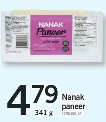 Fortinos Nanak paneer offer