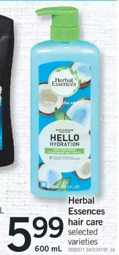 Fortinos Herbal essences hair care offer