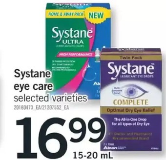 Fortinos Systane eye care offer