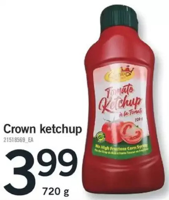 Fortinos Crown ketchup offer