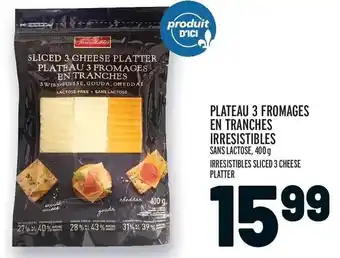 Metro Irresistibles Sliced 3 Cheese Platter 400g offer