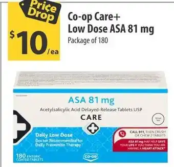 Co-op Co-op Care+ Low Dose ASA 81mg offer