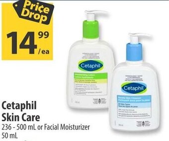 Co-op Cetaphil Skin Care 236-500mL or Facial Moisturizer 50mL offer