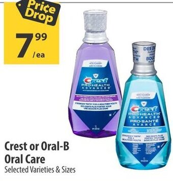 Co-op Crest or Oral-B Oral Care offer