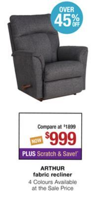 La Z Boy Arthur fabric recliner offer