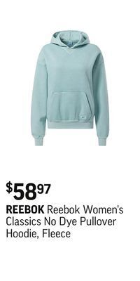 Sport Chek Reebok women's classics no dye pullover hoodie, fleece offer