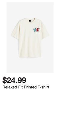 H&M Relaxed fit printed t-shirt offer