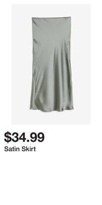 H&M Satin skirt offer