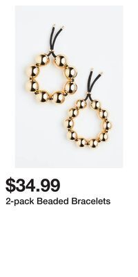 H&M 2-pack beaded bracelets offer