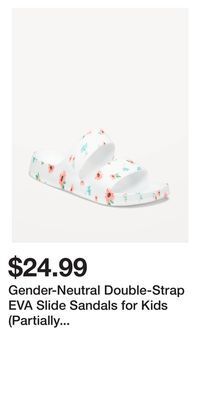 Old Navy Gender-neutral double-strap eva slide sandals for kids (partially plant-based) offer