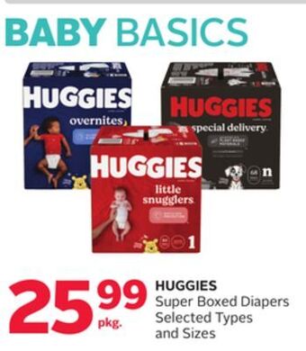 Rexall Huggies super boxed diapers offer