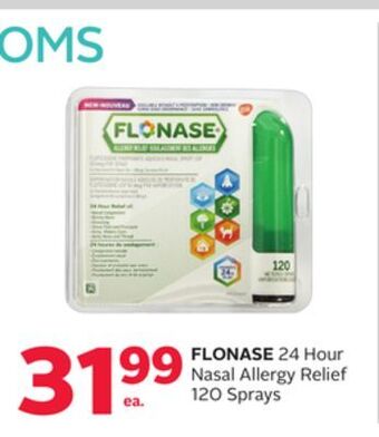 Rexall Flonase 24 hour nasal allergy relief 120 sprays offer