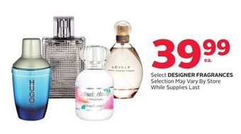 Rexall Select designer fragrances offer