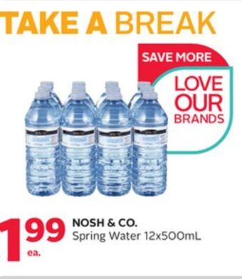 Rexall Nosh & co. spring water offer
