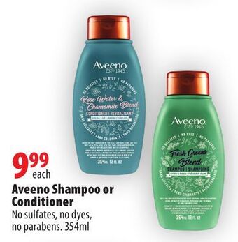 London Drugs Aveeno shampoo or conditioner offer