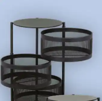 London Drugs Collection by london drugs round mesh trolley 3-tier offer