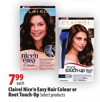 London Drugs Clairol nice'n easy hair colour or root touch-up offer