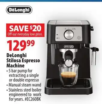 London Drugs Delonghi stilosa espresso machine offer
