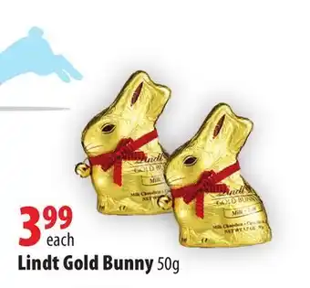 London Drugs Lindt gold bunny offer
