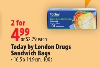 London Drugs Today by london drugs sandwich bags offer