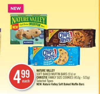 Shoppers Drug Mart Nature valley soft baked muffin bars (5's) or christie family size cookies (453g-523g) offer