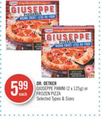 Shoppers Drug Mart Dr. oetker giuseppe panini (2 x 125g) or frozen pizza offer