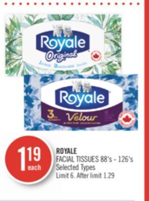 Shoppers Drug Mart Royale facial tissue offer