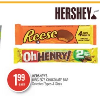Shoppers Drug Mart Hershey's king size chocolate bar offer