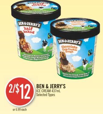 Shoppers Drug Mart Ben's & jerry's ice cream offer