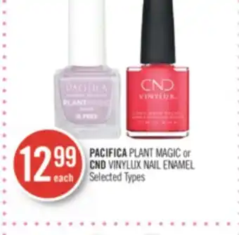Shoppers Drug Mart Pacifica plant magic or cnd vinylux nail enamel offer