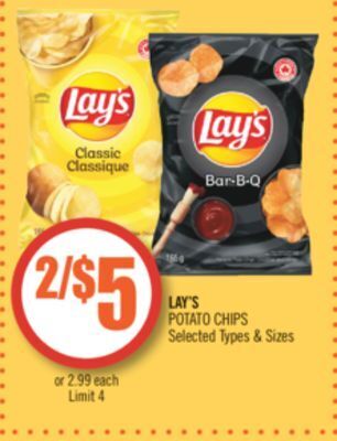 Shoppers Drug Mart Lay's potato chips offer