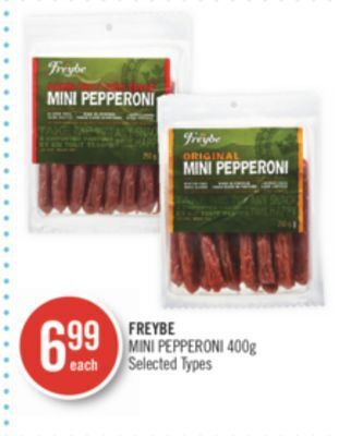 Shoppers Drug Mart Freybe mini pepperoni offer