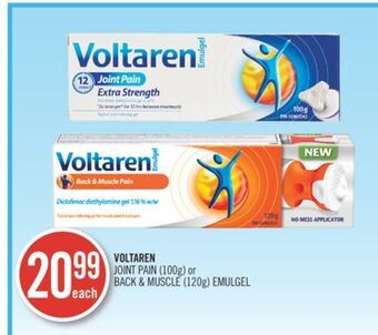 Shoppers Drug Mart Voltaren joint pain (100g) or back & muscle (120g) emulgel offer