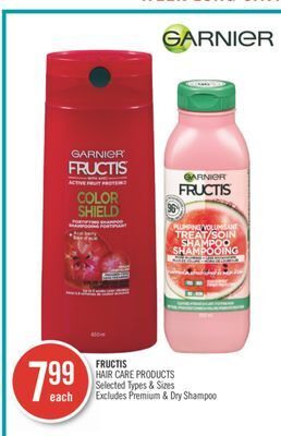 Shoppers Drug Mart Garnier fructis hair care products offer
