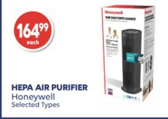 Wellwise by Shoppers Hepa air purifier honeywell offer