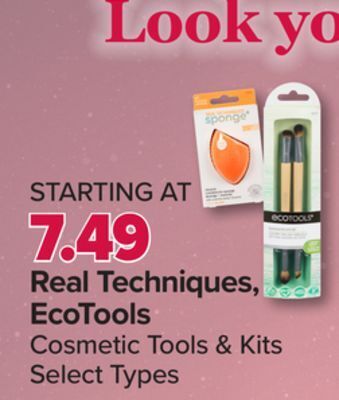PharmaChoice Real techniques, ecotools cosmetic tools & kits offer