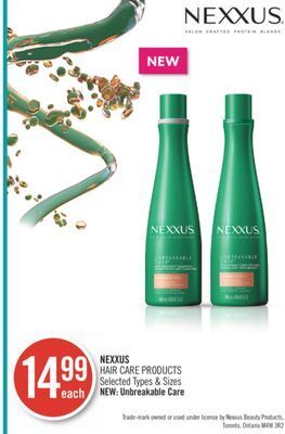 Shoppers Drug Mart Nexxus hair care product offer