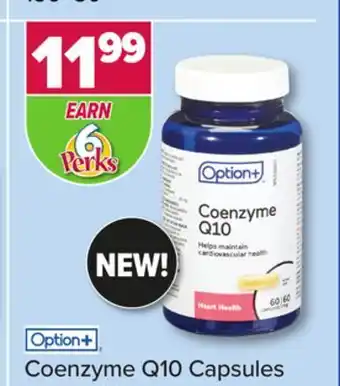 PharmaChoice Option+ coenzyme q10 capsules offer