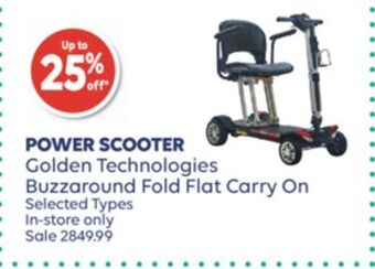 Wellwise by Shoppers Power scooter golden technologies buzzaround fold flat carry on offer