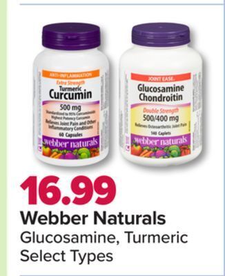 PharmaChoice Webber naturals glucosamine, turmeric offer